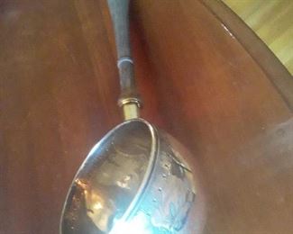 Hot Toddy/Punch Ladle Circa 1820 Coin Silver monogrammed Nancy Freeman