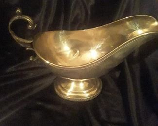 Coin silver Sauce boat circa 1840 there is a pair