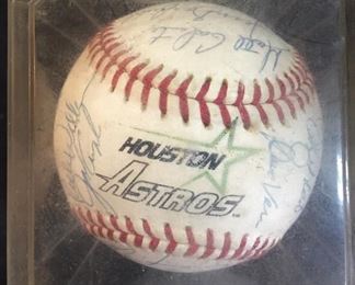 Houston Astros Autographed Ball