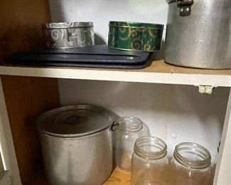 Canning jars and pots