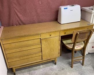 Mid century desk and chest by American of Martinsville