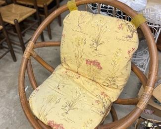 Rattan chair, vintage