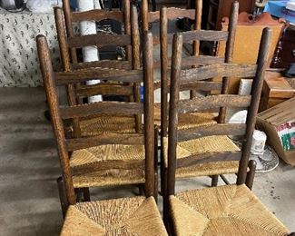 6 ladder back chairs