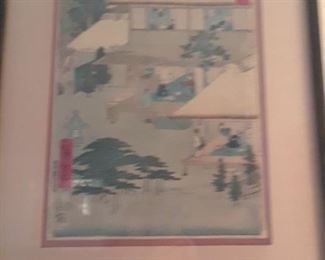 Another woodblock print, Japanese, 19th c.