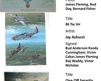 Aviation Lithographs - All are not listed 