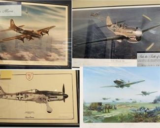 Aviation Lithographs - All are not listed 