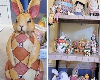 Spring Easter decor. Jim Shore and Fitz and Floyd and more