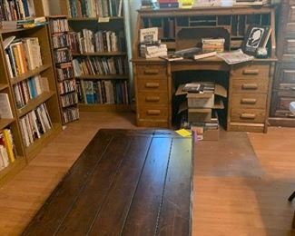 Coffee Table
Rolltop Drsk
Books
Native American Art
Miscellaneous