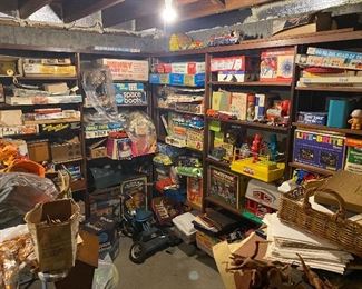 Hoards of vintage toys from the 1950's, 60's & 70's, some real gems!