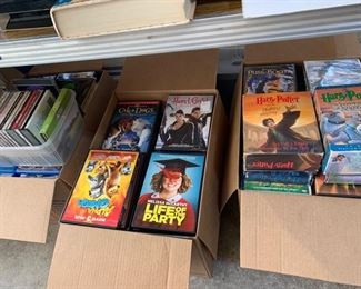 Large selection of DVD's and VHS Movies