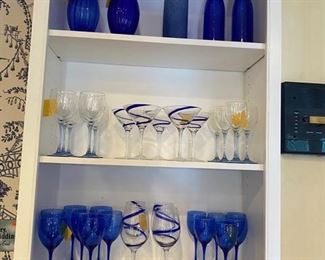 Cobalt glassware