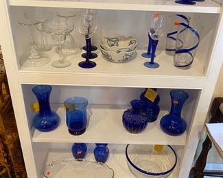 Cobalt glassware
