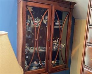 Hanging mahogany cabinet