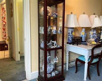 Mahogany display cabinet