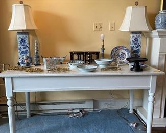 Painted farmhouse table