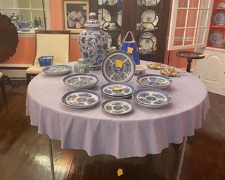 Antique blue Fitzhugh dishes