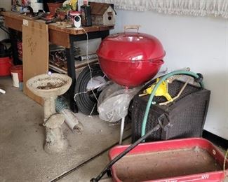 Various Garage Items,  SOLD-BBQ 