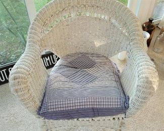 $30 ea, (3) available Wicker Arm Chair 