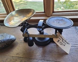 $150, Vintage Wrought Iron Scale