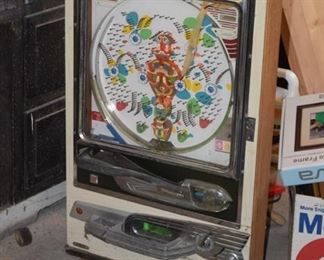 Antique wall pinball game 