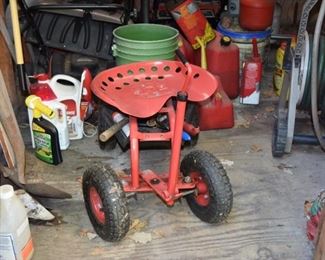 Garden Stool on wheels