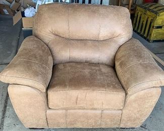 Large microsuede chair  $100