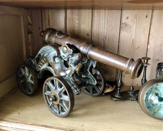 Cast Bronze Cannon England 1900-1912