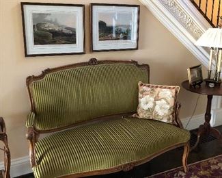 French Walnut Settee                                                                                  France  c.1870