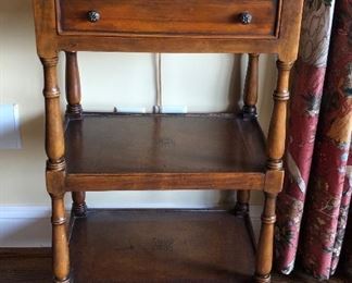 3 Tier Leather Top Table 