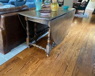 Extremely Large Round Drop Leaf Table