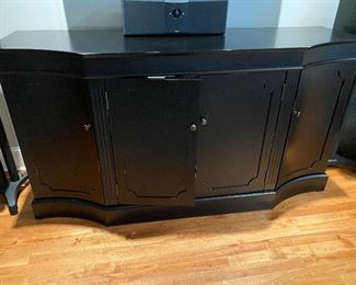Black TV/Multipurpose cabinet