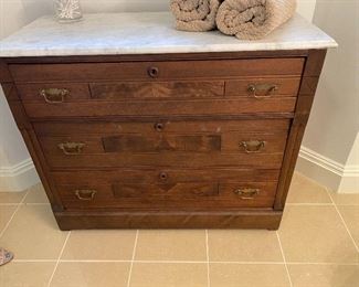 Marble top Chest