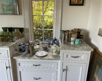 Tea pot Collection & Glassware