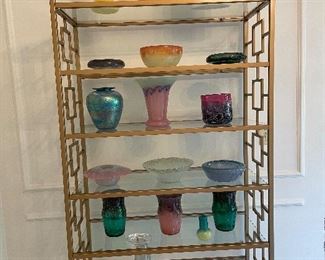 Scottish Glass Collection and Bookcase