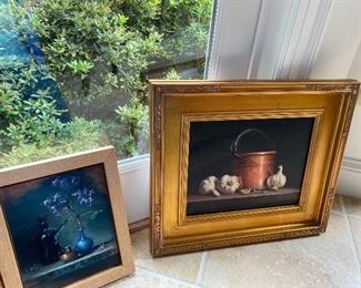 Framed Paintings including Susan Manning O'Briant Painting