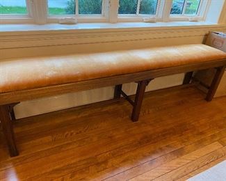 Super long  upholstered bench