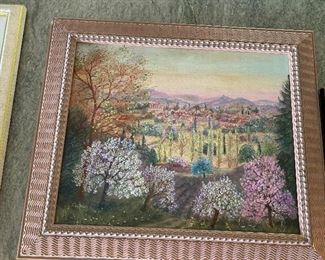 French Landscape Painting by Jacqueline Chuteau