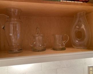Pitchers, creamer & sugar