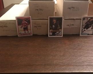 . . . there will be a lot of sports cards -- hockey, baseball, football, hockey