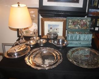 SILVER PLATED SERVING PIECES