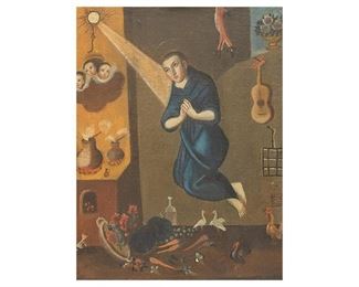 Enlightened Saint, Oil on Canvas
frame: 32.5"h x 26"w