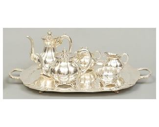 Sanborns Sterling Silver Coffee Tea Service Tray