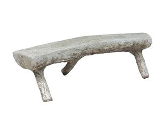 Vintage Faux Bois Garden Bench
17.5"h x 65"w x 24"d