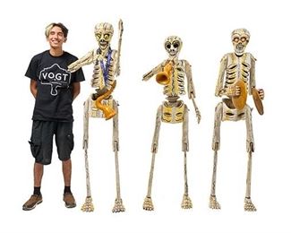 Collection of 3 Remarkable Dia de Los Muertos Skeletons