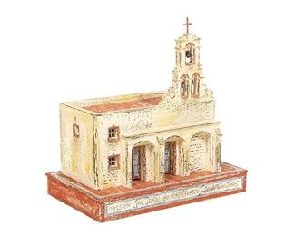 Roberto Cardinale, titled "Mission San Juan Capistrano San Antonio, Texas," wood carving