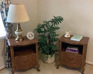 French Scalloped Night Stands