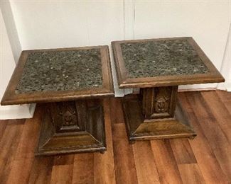 Vintage Carved Side Tables