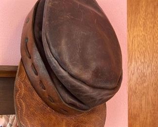 Vintage leather hat