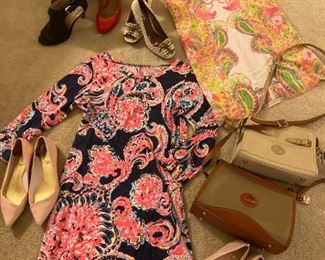 Dresses from Lily Pulitzer, shoes too