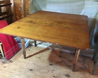 Antique Pine Drop Leaf Table
